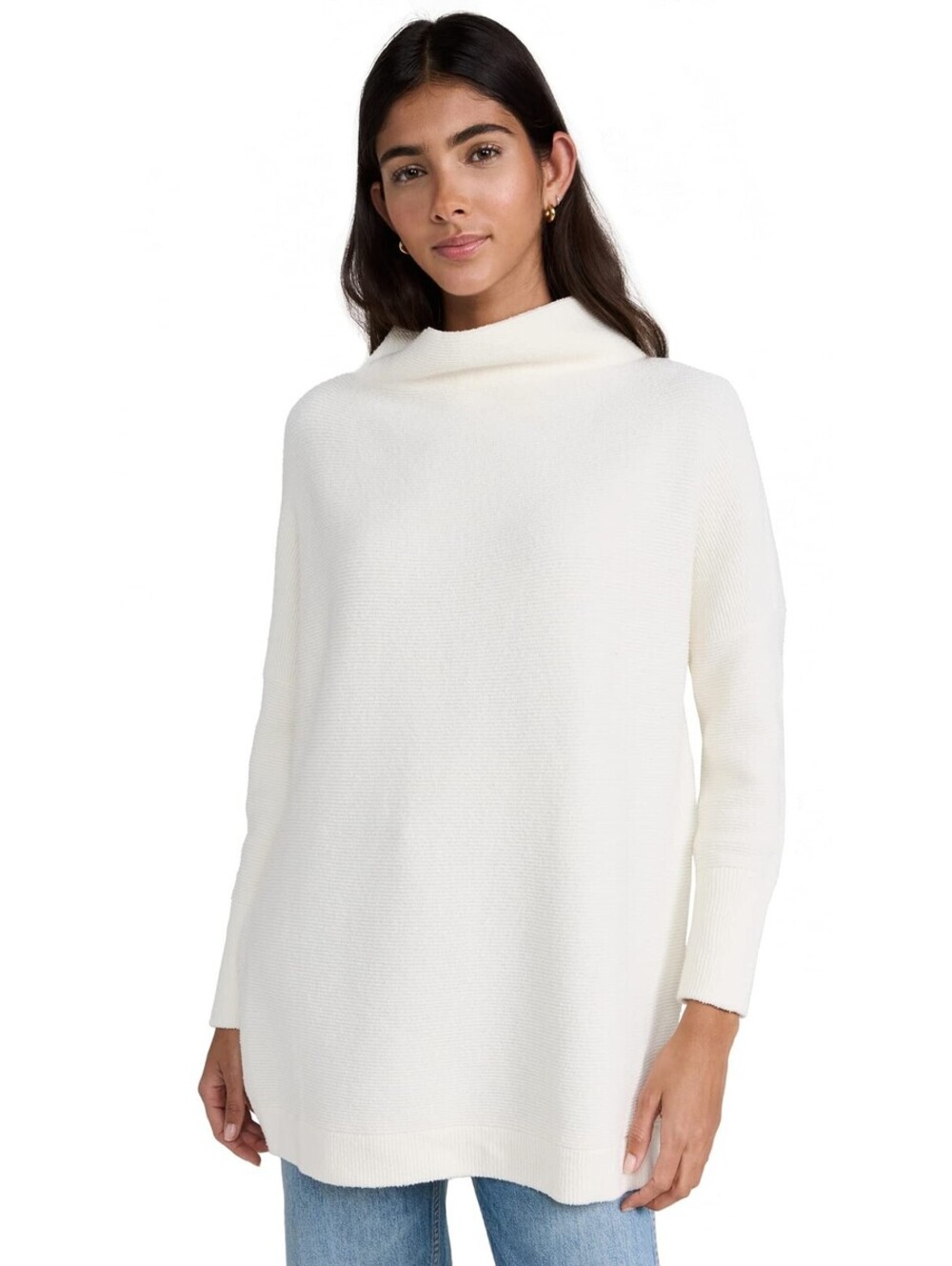 Free People Women's Ottoman Slouchy Sweater, Cream, White, XS